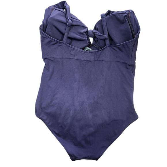 JETS By Jessika Allen One Piece Swimsuit Purple 14 Beach Vacation Resortwear - Picture 2 of 5
